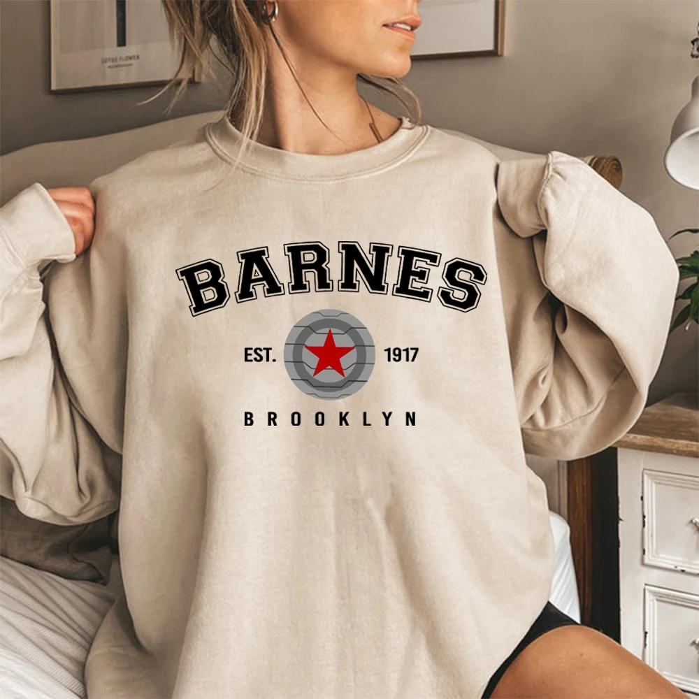 Vintage Barnes 1917 Ʈ  Bucky Barnes ܿ  Ǯ Tv  Inspired Superhero Cwerneck Sweatshirts